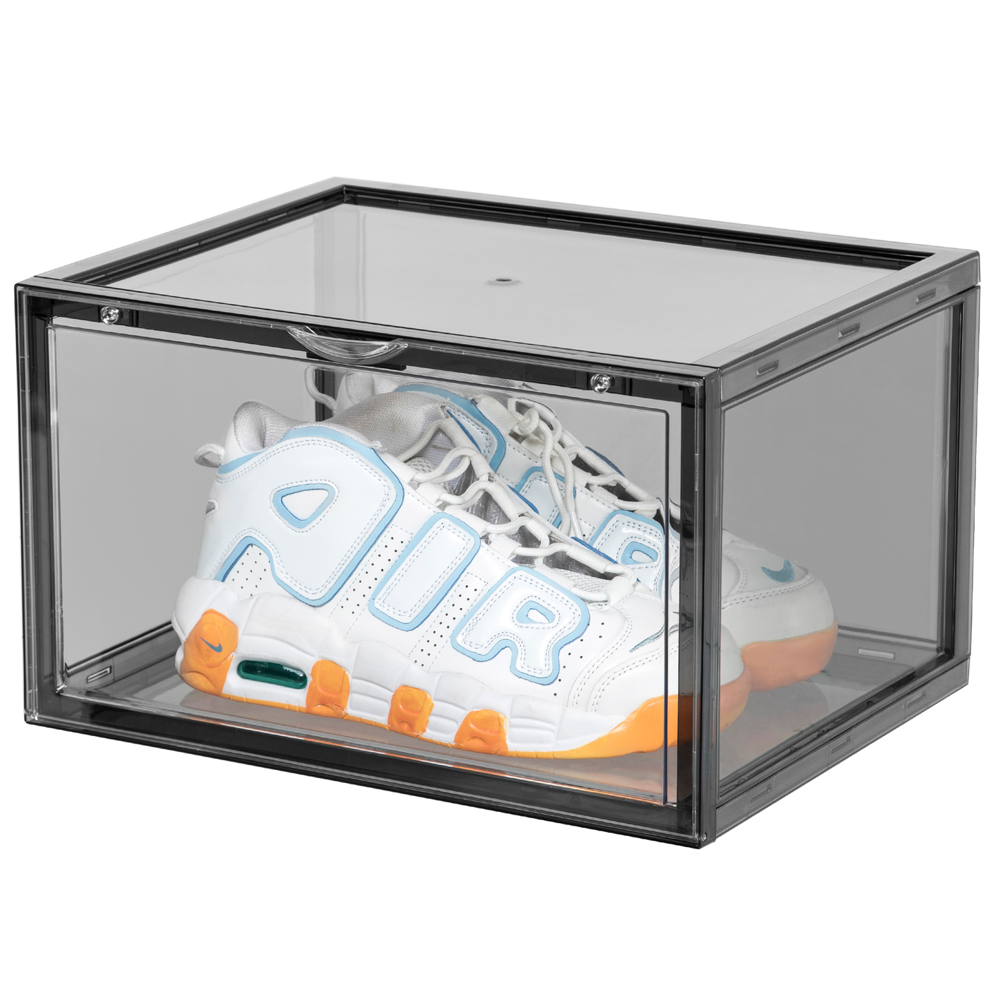 Premium Stackable Shoe Box Storage  – Magnetic Side Opening - Space-Saving