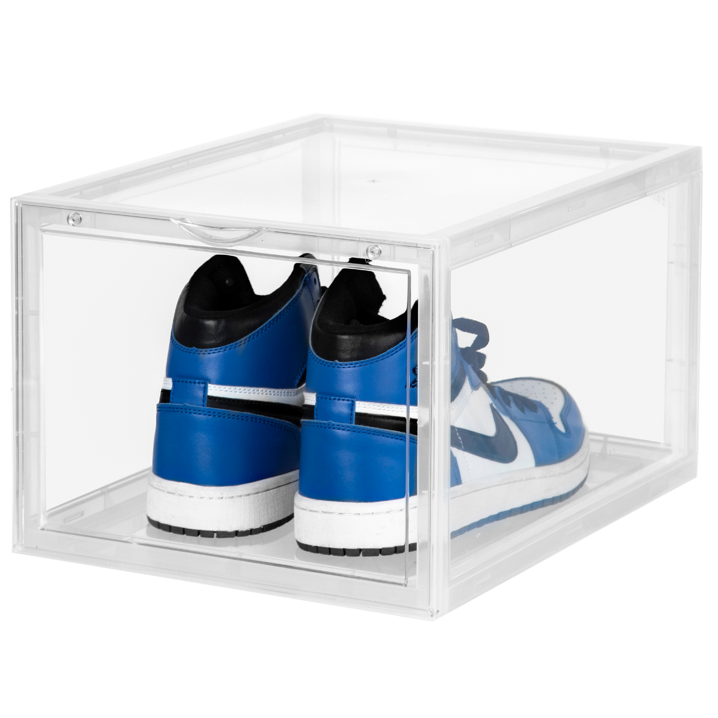 Stackable Shoe Box Storage  – Magnetic Front Opening - Space-Saving